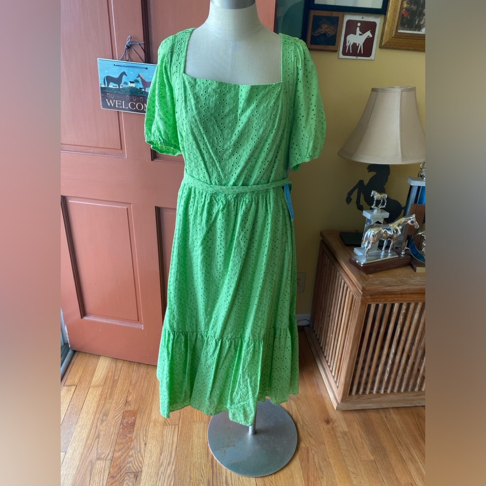 draper james RSVP for kohls green eyelet dress NWT